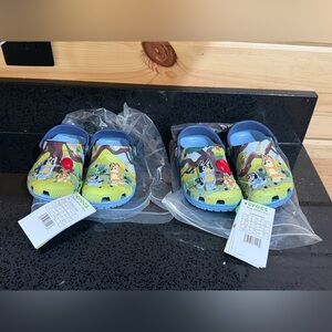 NWT Crocs Kids Toddler Bluey Classic Clog Size 7 only